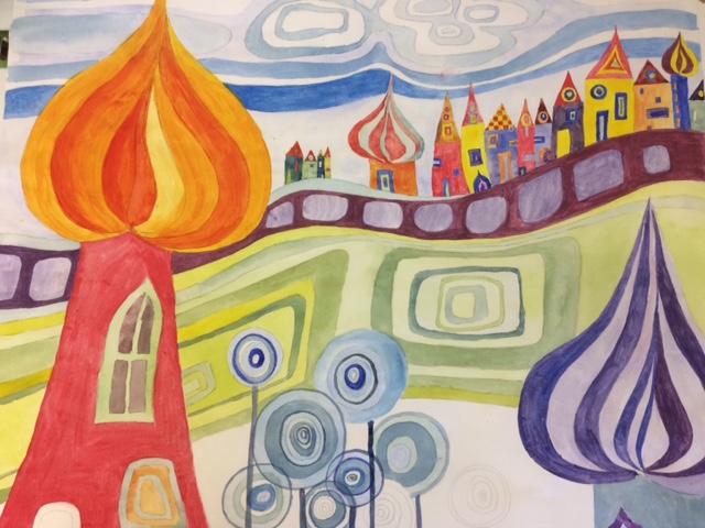 Hundertwasser inspired pic KAA working prog