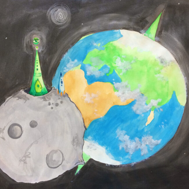 pic 2 earth and the moon